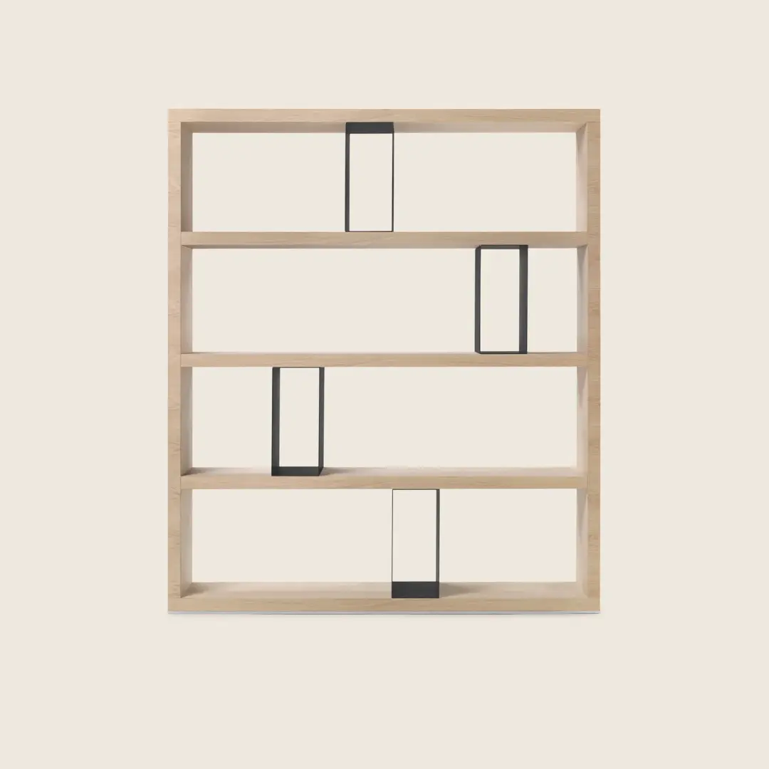 Braidense Bookcase - Brown Wood